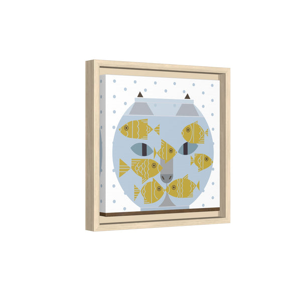 Fishful Thinking Edie Harper Framed Giclee Print on Stretched Canvas