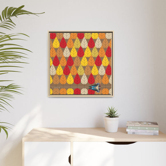Octoberama Charley Harper Framed Giclee Print Stretched On Canvas