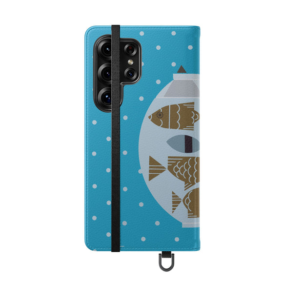 Edie Harper Fishful Thinking Phone Folio Iphone and Galaxy