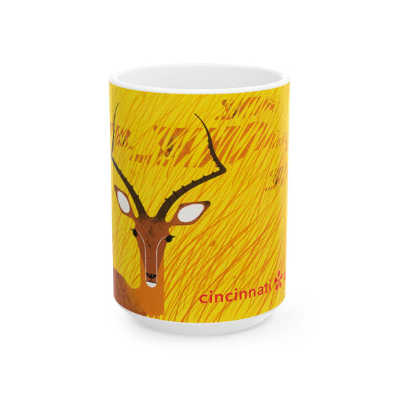 CAM Branded Daytime Impala Charley Harper Ceramic Grande Muge (15oz)
