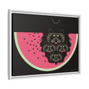 Watermelon Moon Charley Harper Framed Giclee Print on Matte Canvas-32