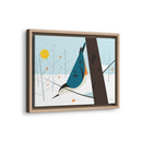 White-Breasted Nuthatch Charley Harper Giclee on Matte Stretched Canvas-77
