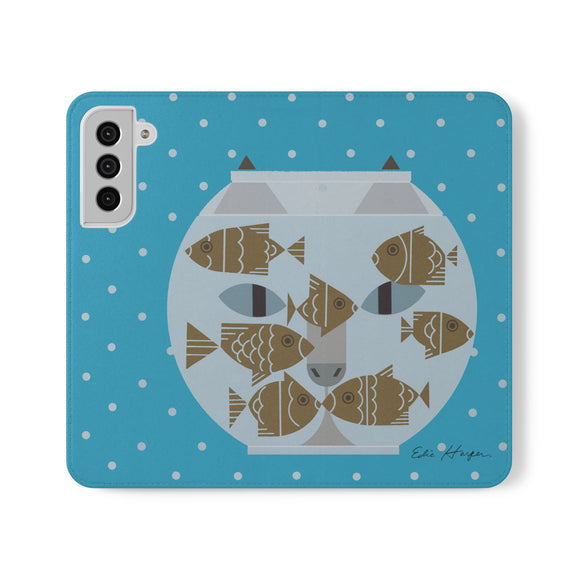 Edie Harper Fishful Thinking Phone Folio Iphone and Galaxy