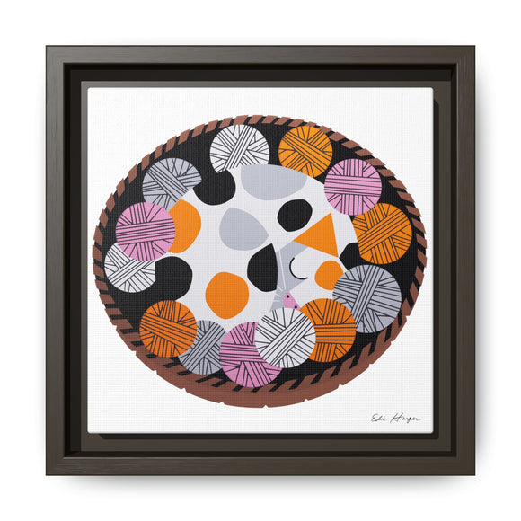Kittens n' Knittens Edie Harper Framed Giclee Print on Stretched Canvas