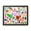Charley Harper Florida Keys Framed Giclee On Canvas Wall Art-10