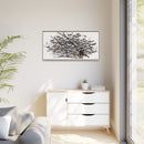 His Eyes Are On The Sparrow Charley Harper Framed Giclee Print Stretched on Canvas-60