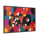Crazy Cat Crazy Quilt Edie Harper Framed Giclee Print Stretched On Canvas-29