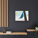 White-Breasted Nuthatch Charley Harper Giclee on Matte Stretched Canvas-58
