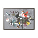 Winter Charley Harper Framed Giclee Print Stretched On Canvas-4