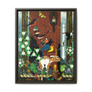 Charley Harper Sierra Range—National Park Service Commission 1990 Framed Giclee Wrapped Canvas Wall Art-2