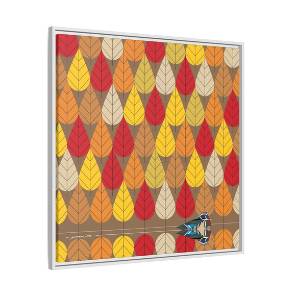 Octoberama Charley Harper Framed Giclee Print Stretched On Canvas