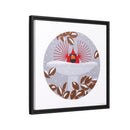 B-r-r-r-r-rdbath Charley Harper Framed Giclee Print on Stretched Canvas-76