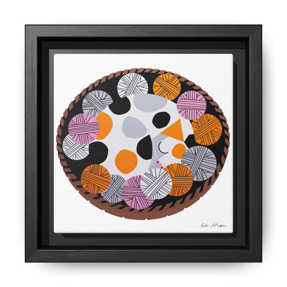 Kittens n' Knittens Edie Harper Framed Giclee Print on Stretched Canvas