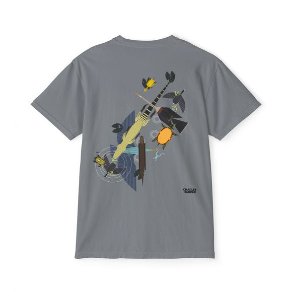 Everglades badge 3  Unisex Garment-Dyed Pocket T-Shirt