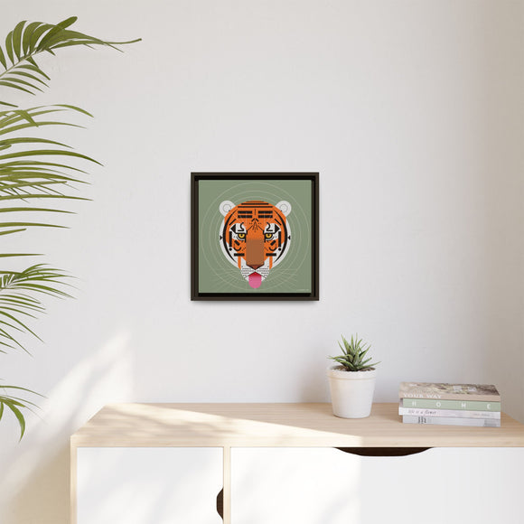 Cool Carnivore Charley Harper Giclee Framed Stretched On Canvas Print