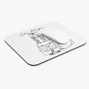 Edie Harper Line Art Cat Owl Bird Mouse Pad (Rectangle)-3
