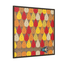Octoberama Charley Harper Framed Giclee Print Stretched On Canvas-129
