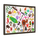 Charley Harper Florida Keys Framed Giclee On Canvas Wall Art-49