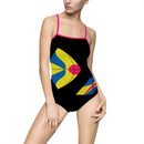 Charley Harper Modern Kite Fish Women's One-piece Swimsuit-4