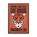 Cat House Cincinnati Zoo Charley Harper Pinewood Framed Posters-1
