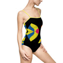 Charley Harper Modern Kite Fish Women's One-piece Swimsuit-14