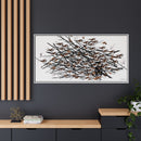 His Eyes Are On The Sparrow Charley Harper Framed Giclee Print Stretched on Canvas-46