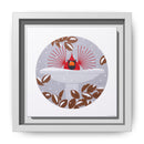 B-r-r-r-r-rdbath Charley Harper Framed Giclee Print on Stretched Canvas-23