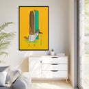 Tall Tail Charley Harper  Framed Giclee on Stretched Canvas Wall Art Southwest Mid-Century Modern Art-54