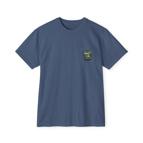 Everglades badge 3  Unisex Garment-Dyed Pocket T-Shirt