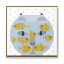 Fishful Thinking Edie Harper Framed Giclee Print on Stretched Canvas-37