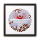 B-r-r-r-r-rdbath Charley Harper Framed Giclee Print on Stretched Canvas-4