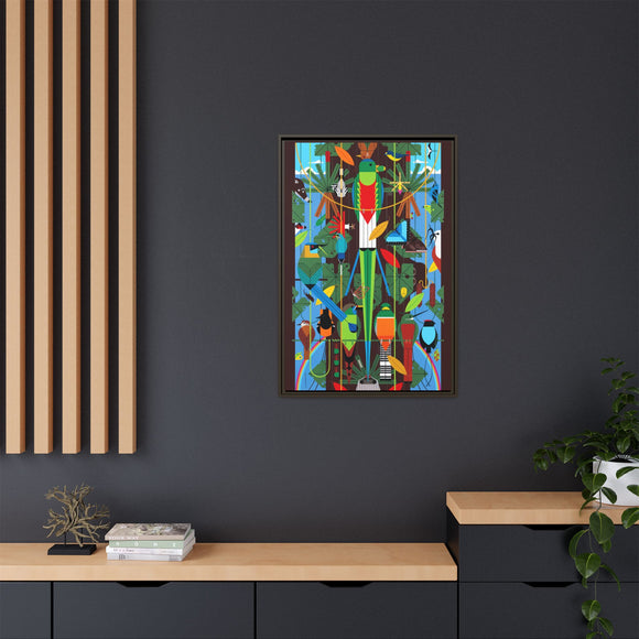 Monteverde Charley Harper Framed Giclee Print Stretched On Canvas