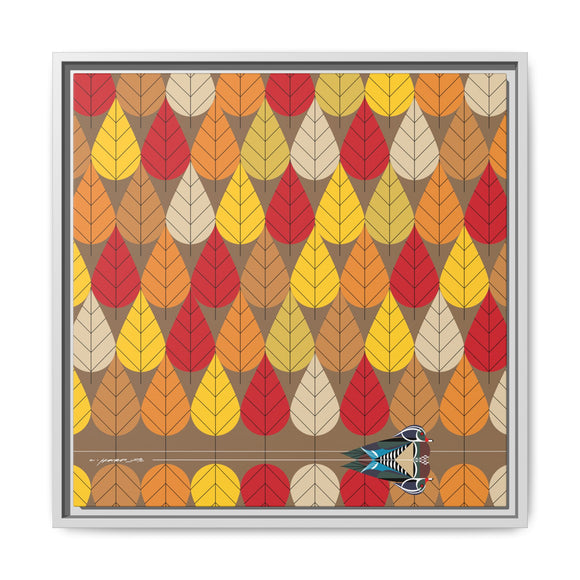 Octoberama Charley Harper Framed Giclee Print Stretched On Canvas