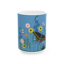 Charley Harper Wild Summer Eastern Tiger Swallowtail Butterfly Ceramic Mug 15 oz-1