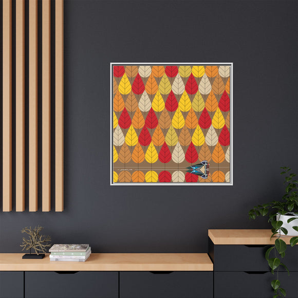 Octoberama Charley Harper Framed Giclee Print Stretched On Canvas