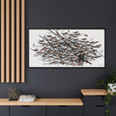 His Eyes Are On The Sparrow Charley Harper Framed Giclee Print Stretched on Canvas-31