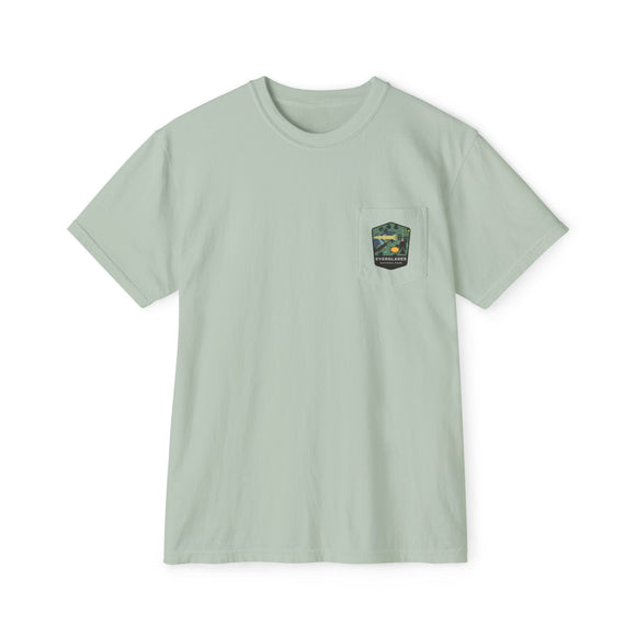 Everglades badge 3  Unisex Garment-Dyed Pocket T-Shirt