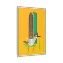 Tall Tail Charley Harper  Framed Giclee Canvas Wrapped Wall Mural Southwest Mid-Century Modern Art-24