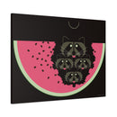Watermelon Moon Charley Harper Unframed Giclee on Matte Stretched Canvas-32