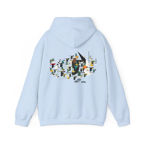 Charley Harper Mystery Of The Missing Migrants Unisex Heavy Blend™ Hooded Sweatshirt