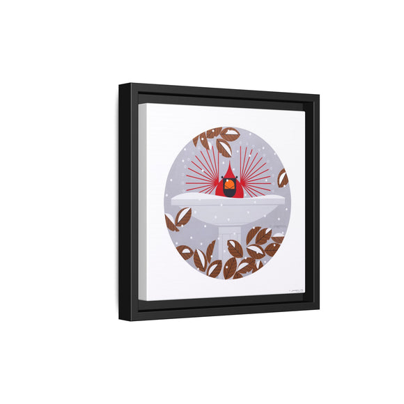 B-r-r-r-r-rdbath Charley Harper Framed Giclee Print on Stretched Canvas