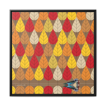 Octoberama Charley Harper Framed Giclee Print Stretched On Canvas - 0