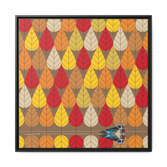 Octoberama Charley Harper Framed Giclee Print Stretched On Canvas