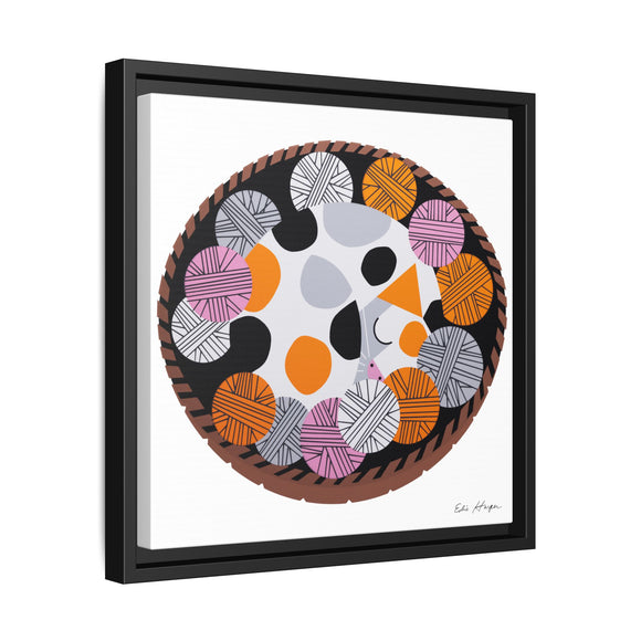 Kittens n' Knittens Edie Harper Framed Giclee Print on Stretched Canvas