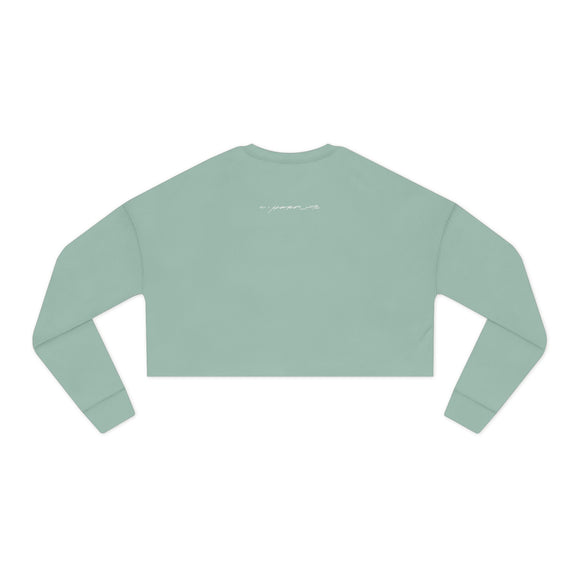 Racc-O-Lantern Charley Harper Women's Cropped Bella Canvas Sweatshirt