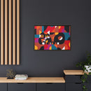 Crazy Cat Crazy Quilt Edie Harper Framed Giclee Print Stretched On Canvas-25
