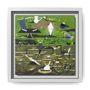 Charley Harper Florida Everglades Wall Art – Mid-Century Modern Geometric Bird Canvas with Minimal Wildlife Accents-22
