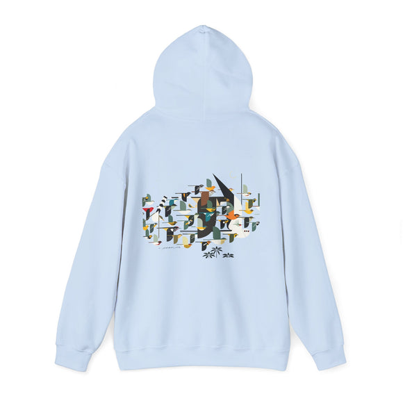 Charley Harper Mystery Of The Missing Migrants Unisex Heavy Blend™ Hooded Sweatshirt
