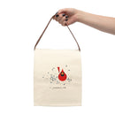 Cardinal Close Up Charley Harper Canvas Lunch Bag With Strap-4
