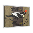 Ivory Billed Woodpecker Charley Harper Framed Giclee Print on Stretched on Canvas-28